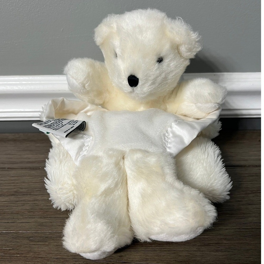My Banky Michael the Angel Teddy Bear Lovey Security Blanket Lori Turner White